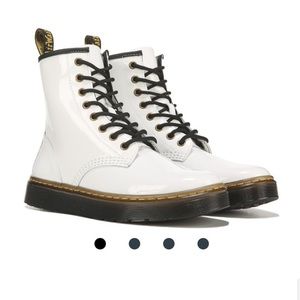 Dr. Martens Patent Leather Boot White WM Sz 8